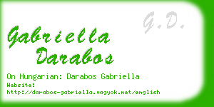 gabriella darabos business card